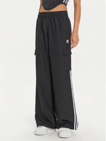 adidas Спортивні штани adicolor 3-Stripes JF1292 Чорний Loose Fit adidas Спортивні штани adicolor 3-Stripes JF1292 Чорний Loose Fit