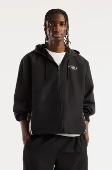 Мужская черная ветровка Trackside Woven Черный XL New Balance MJ62Y8SJBK