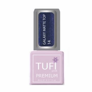 Топ для гель-лака Tufi profi Premium Galaxy Matte Top 14 Феникс, 8 мл Топ для гель-лака Tufi profi Premium Galaxy Matte Top 14 Феникс, 8 мл