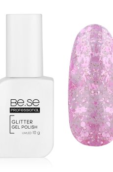 Гель-лак для ногтей Be.Se professional Gel Polish Glitter 018, 10 г