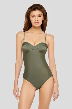 Женский зеленый купальник Зеленый 42B MARC&ANDRE L2016-961/OB