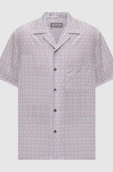 Рубашка прямого кроя в узоре