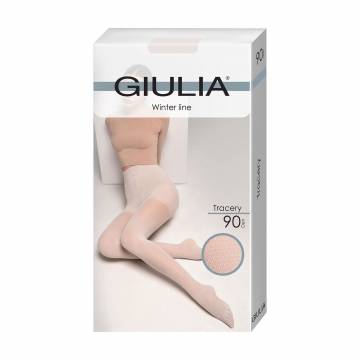 Колготки женские Giulia Tracery с шортиками, 90 DEN, Powder Puff, размер 2 Колготки женские Giulia Tracery с шортиками, 90 DEN, Powder Puff, размер 2