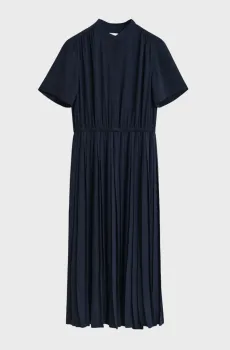 Женское темно-синее плиссированное платье PLEATED Синий 34 Gant 4503458