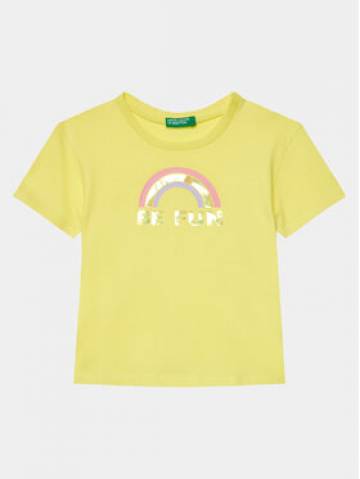 United Colors Of Benetton Футболка 3096G10E5 Жовтий Boxy Fit United Colors Of Benetton Футболка 3096G10E5 Жовтий Boxy Fit