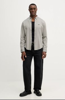 Хлопковая рубашка BOSS Green ST_Motion L