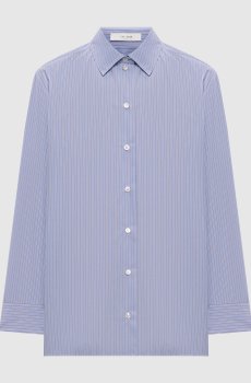 Голубая рубашка Sisilia в полоску