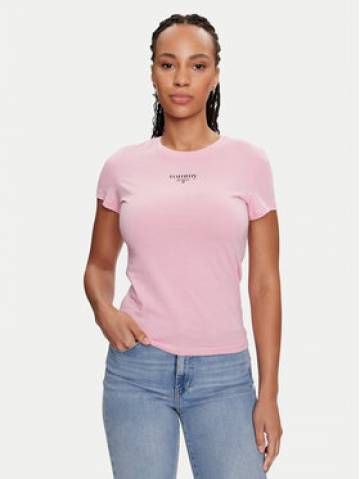 Tommy Jeans Футболка Essential DW0DW18397 Рожевий Slim Fit Tommy Jeans Футболка Essential DW0DW18397 Рожевий Slim Fit