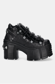 Кожаные полусапожки New Rock CRUST NEGRO