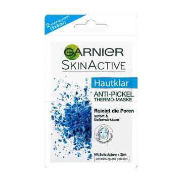 Маска для лица Garnier Skin Naturals Hautklar Anti-Pickel Thermo Maske, 2*6 мл Маска для лица Garnier Skin Naturals Hautklar Anti-Pickel Thermo Maske, 2*6 мл