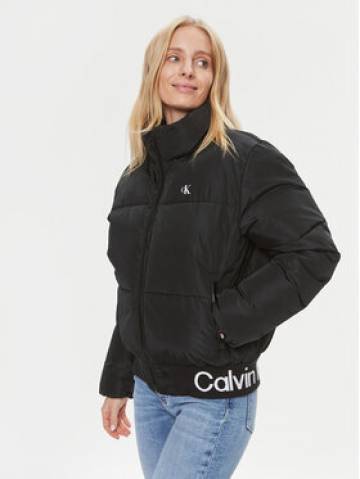 Calvin Klein Jeans Пуховик J20J222334 Чорний Relaxed Fit Calvin Klein Jeans Пуховик J20J222334 Чорний Relaxed Fit
