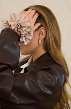 Резинка для волосся - нюдовий