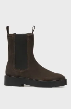 Женские темно-коричневые замшевые челси Коричневый 37 Calvin Klein YW0YW01969