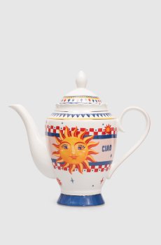 Белый фарфоровый чайник Ciao