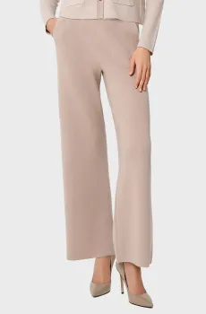 Женские бежевые шерстяные брюки Бежевый 36 MARC&ANDRE W25-00CH0110