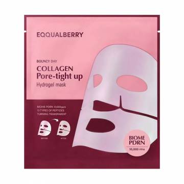 Гидрогелевая маска для лица Eqqualberry Collagen Pore-tight Up Hydrogel Mask, 30 г Гидрогелевая маска для лица Eqqualberry Collagen Pore-tight Up Hydrogel Mask, 30 г