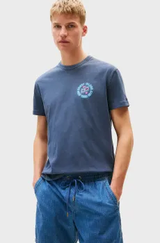 Мужская синяя футболка REG NOVELTY FAIR Синий S Tommy Jeans DM0DM21829