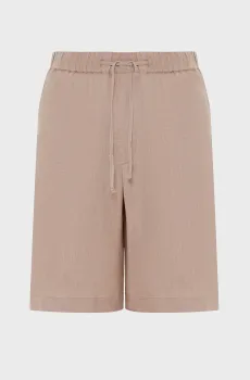 Мужские бежевые льняные шорты Бежевый XXL PRPY PMSHOLESUA015