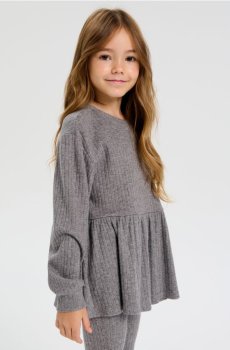 Кофта з круглим вирізом - темно-сірий