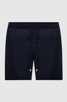 Синие шорты для плавания с нашивкой