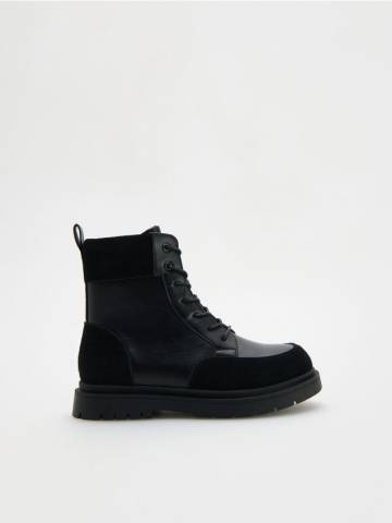 Reserved - BOYS` ANKLE BOOTS - чорний - 157BN-99X Reserved - BOYS` ANKLE BOOTS - чорний - 157BN-99X