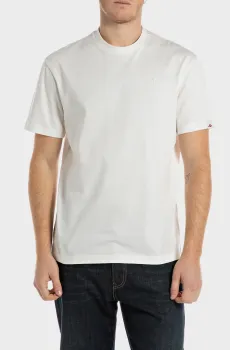 Мужская белая футболка Белый M Replay M3016 .000.23804