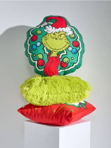 Подушка з різдвяним мотивом Grinch - різнобарвний Подушка з різдвяним мотивом Grinch - різнобарвний