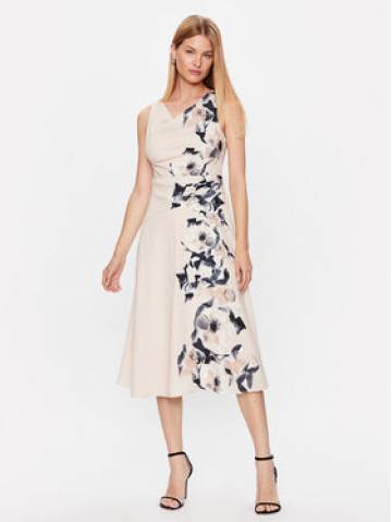 DKNY Коктейльна сукня DD3E361A Бежевий Regular Fit DKNY Коктейльна сукня DD3E361A Бежевий Regular Fit