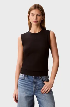 Женская черная майка CONTOUR Черный M Calvin Klein Jeans LV047B265G