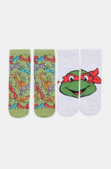 Шкарпетки, 2 пари Teenage Mutant Ninja Turtles - світло-зелений