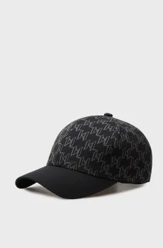 Мужская черная кепка с узором Черный ONESIZE Karl Lagerfeld 561123.805615;990