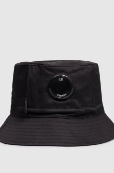 Детская черная панама с логотипом