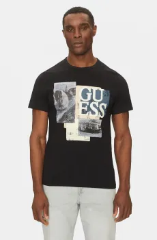 Мужская черная футболка Черный XL Guess M5GI04.I3Z14;JBLK