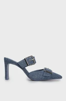 Женские синие джинсовые мюли Woodbury Синий 38 PRPY PRSLT2429W