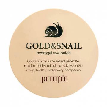 Гидрогелевые патчи для кожи вокруг глаз Petitfee&Koelf Gold & Snail Hydrogel Eye Patch с золотом и улиткой, 60 шт Гидрогелевые патчи для кожи вокруг глаз Petitfee&Koelf Gold & Snail Hydrogel Eye Patch с золотом и улиткой, 60 шт