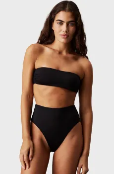 Женский черный лиф от купальника BANDEAU-RP Черный XS Calvin Klein KW0KW02845