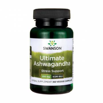 Ашваганда Swanson Ultimate Ashwagandha KSM-66, 250 мг, 60 вегетерианских капсул Ашваганда Swanson Ultimate Ashwagandha KSM-66, 250 мг, 60 вегетерианских капсул