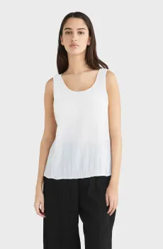 Женский белый топ SUMMER TEXTURED Белый 36 Calvin Klein K20K205874