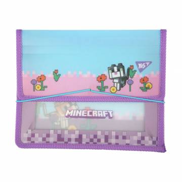 Папка для тетрадей YES Minecraft Spring В5 пластиковая, на резинке (492308) Папка для тетрадей YES Minecraft Spring В5 пластиковая, на резинке (492308)