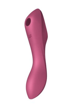 Вакуумный вибратор Satisfyer Curvy Trinity 3 Insertable Triple Air Pulse Vibrator красный, 1 шт