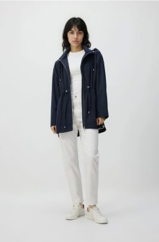 Reserved - Куртка-парка з каптуром - темно-синій - 461IA-59X