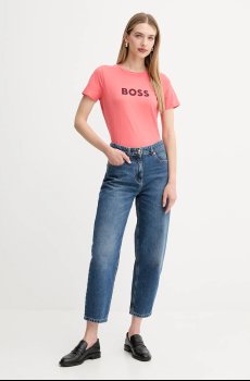 Хлопковая футболка BOSS Orange BOSS ORANGE C_Elogo_5