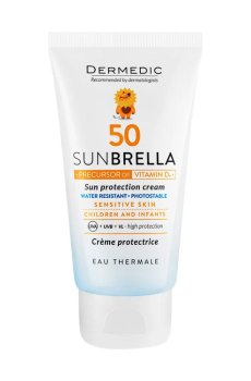 Детский солнцезащитный крем для лица и тела Dermedic Sunbrella Baby Cream SPF 50, 50 мл