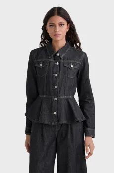 Женский темно-синий джинсовый жакет Синий L Karl Lagerfeld A3W14001