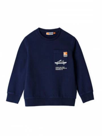 Original Marines Світшот DDP2034B Cиній Regular Fit Original Marines Світшот DDP2034B Cиній Regular Fit