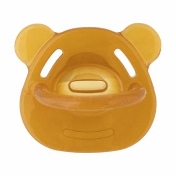 Пустышка силиконовая ортодонтическая Baby Team Мишка, от 3 месяцев, 1 шт (3051)