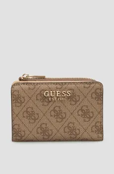 Женский бежевый кошелек с узором Бежевый ONESIZE Guess SWSG74.59156;LTL