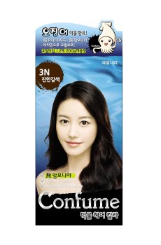 Краска для волос Welcos Confume Squid Ink Hair Color 3N Dark Brown, 240 г