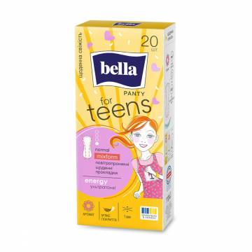 Ежедневные прокладки Bella Panty For Teens Energy Normal Mixform, 20 шт Ежедневные прокладки Bella Panty For Teens Energy Normal Mixform, 20 шт
