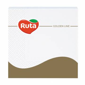 Cалфетки столовые RUTA Golden Line 3-слойные, 33*33 см, 20 шт Cалфетки столовые RUTA Golden Line 3-слойные, 33*33 см, 20 шт